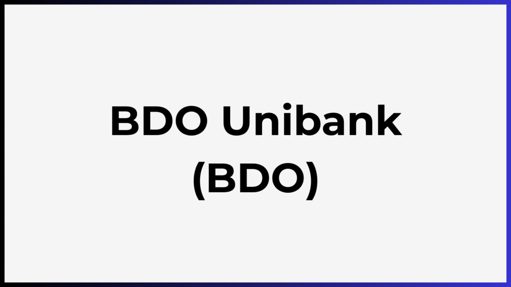 BDO Unibank (BDO) headquarters and branch network in the Philippines